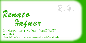 renato hafner business card